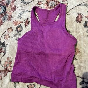 Magenta Ribbed Lululemon Women's Tank Top
